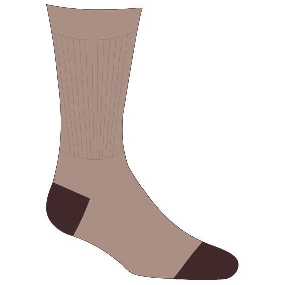 7mesh - Gravity Sock - Velosocken Gr 45-47 braun