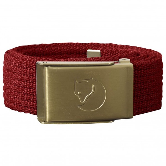 Fjällräven - Kid's Canvas Belt - Gürtel Gr One Size - 75 cm rot/oliv