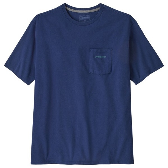 Patagonia - Boardshort Logo Pocket Responsibili-Tee - T-Shirt Gr S blau