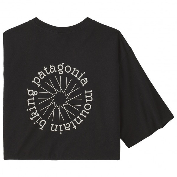 Patagonia - Spoke Stencil Responsibili Tee - T-Shirt Gr S schwarz