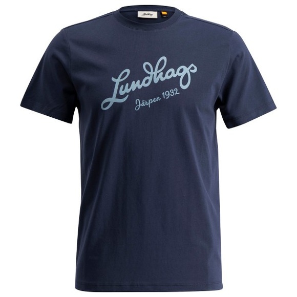 Lundhags - Järpen Logo T-Shirt - T-Shirt Gr M blau