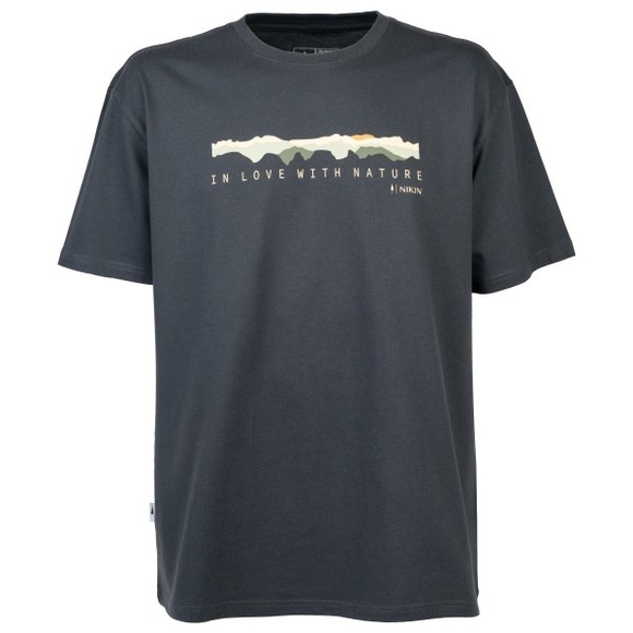 NIKIN - Treeshirt Mountain Panorama - T-Shirt Gr M blau