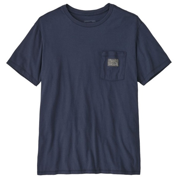 Patagonia - Flying Fish Tides Organic Pocket T-Shirt - T-Shirt Gr XS blau
