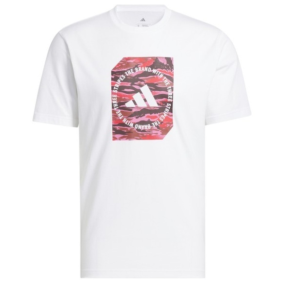 adidas - C Camo Box Tee - T-Shirt Gr M weiß