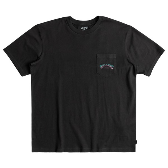 Billabong - Stacked Arch PKT - T-Shirt Gr S schwarz