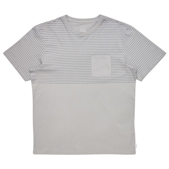 Mazine - Halfway Striped T - T-Shirt Gr S grau