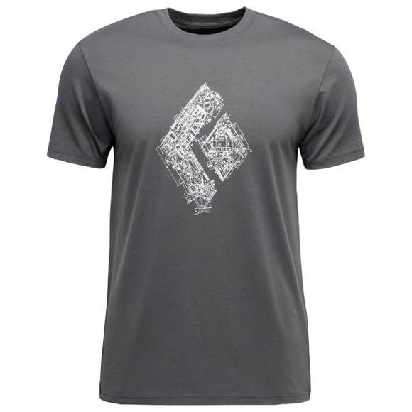 Black Diamond - Engineered Diamond S/S Tee - T-Shirt Gr XS grau