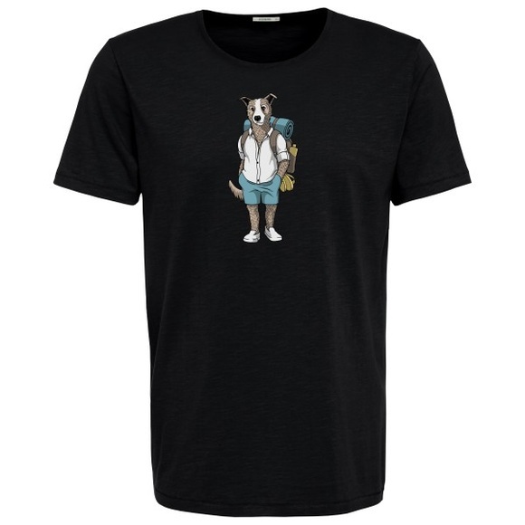 GreenBomb - Animal Dog Traveller Spice T-Shirt - T-Shirt Gr M schwarz