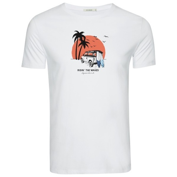 GreenBomb - Nature Car Surf Guide T-Shirt - T-Shirt Gr L weiß
