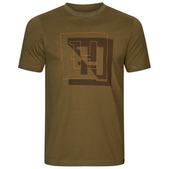 Härkila - H-Logo T-Shirt - T-Shirt Gr M braun