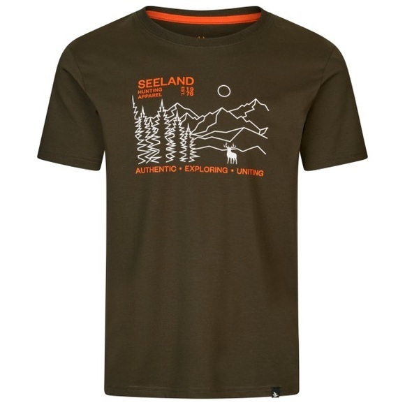 Seeland - Landscape T-Shirt - T-Shirt Gr S braun/oliv
