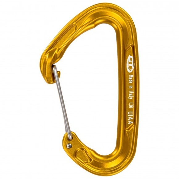 Climbing Technology - Fly-Weight Evo - Schnappkarabiner Gr Single orange/braun