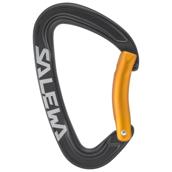 Salewa - Ortles Bent Carabiner - Schnappkarabiner grau