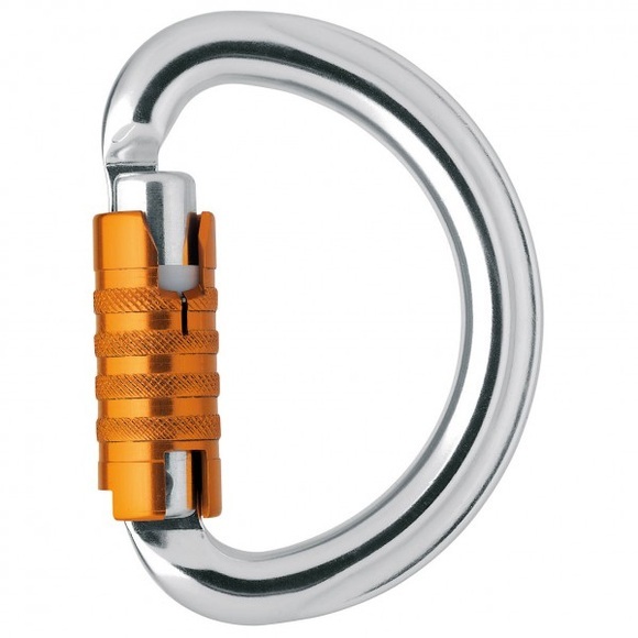 Petzl - Omni Triact-Lock - Verschlusskarabiner grau