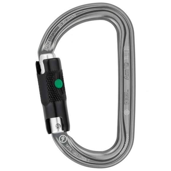 Petzl - Am'D Ball-Lock - Verschlusskarabiner grau