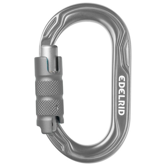 Edelrid - Kiwi Triple - Verschlusskarabiner Gr One Size grau