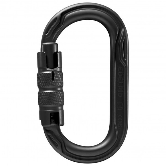 Edelrid - Oval Power 2500 Triple II - Verschlusskarabiner schwarz/grau