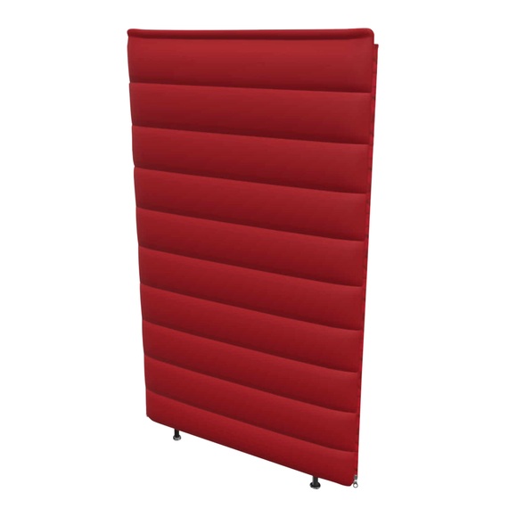Alcove Plus Paravent 1er Raumteiler, Bezug stoff laser re, schwarz, Füsse glanzchrom 01