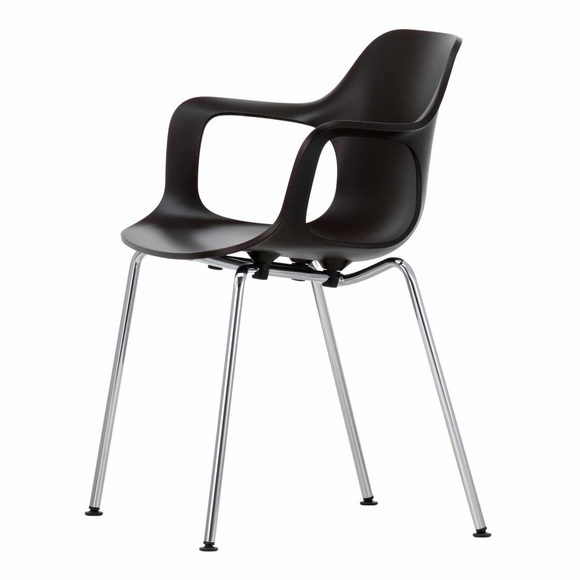 HAL Armchair Tube Stuhl, Sitzschale Polypropylen RE cotton white re 85, Gleiter filzgleiter für harte böden