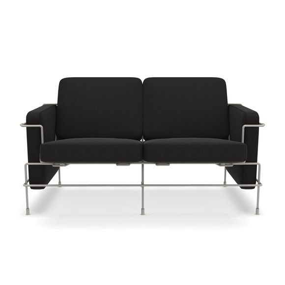 Traffic_2 Outdoor 2er Sofa, Bezug polyhedra 1112 - schwarz