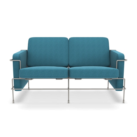 Traffic_2 Outdoor 2er Sofa, Bezug polyhedra 1114 - türkis