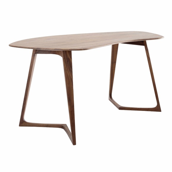Twist Office Schreibtisch, Holz eiche, Grösse b. 200 x t. 105 cm