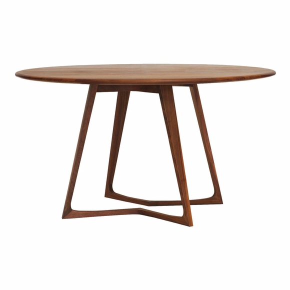 Twist Rund-Tisch, Holz europäischer nussbaum, Grösse d. 120 cm