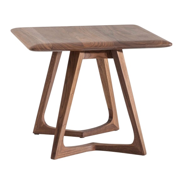 Twist Night Nachttisch, Holz amerikanischer nussbaum, Grösse d. 48 cm