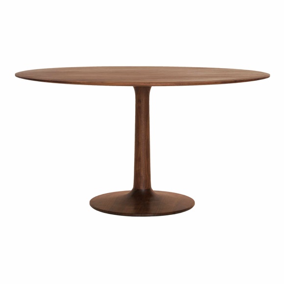 Turntable Tisch, Holz europäischer nussbaum, Grösse d. 100 cm