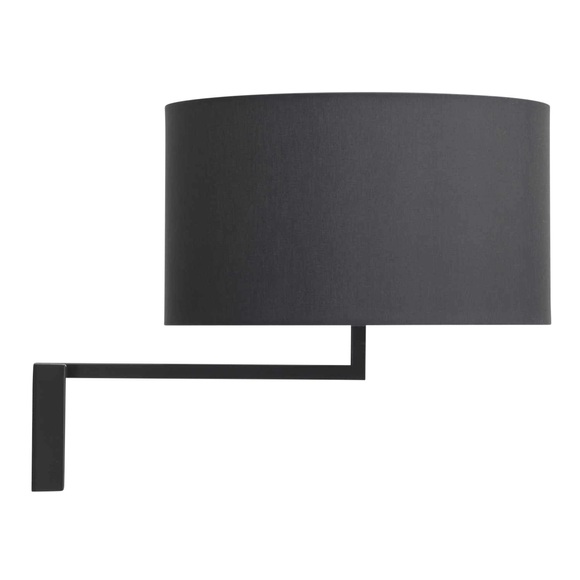 Wall Noon Wandleuchte, Gestell matt weiss, Lampenschirm warmgrau