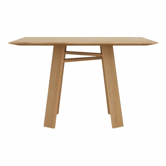 Bondt Quadrat-Tisch, Holz europäischer nussbaum, Grösse b. 100 × t. 100 cm