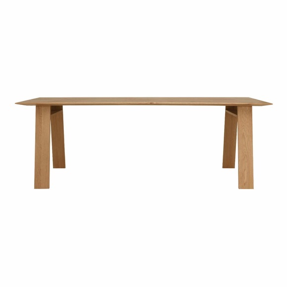Bondt Rechteck-Tisch, Holz esche weiss geölt, Grösse b. 200 × t. 100 cm