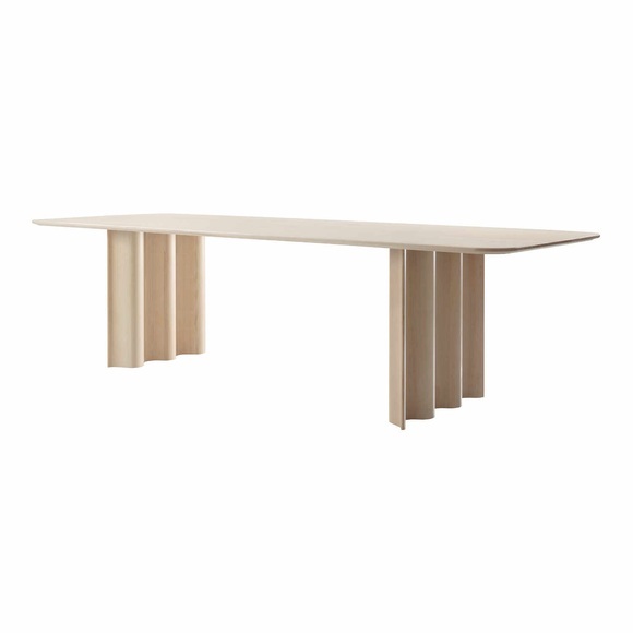 Curtain Rechteck-Tisch, Holz amerikanischer nussbaum, Grösse b. 280 × t. 105 cm
