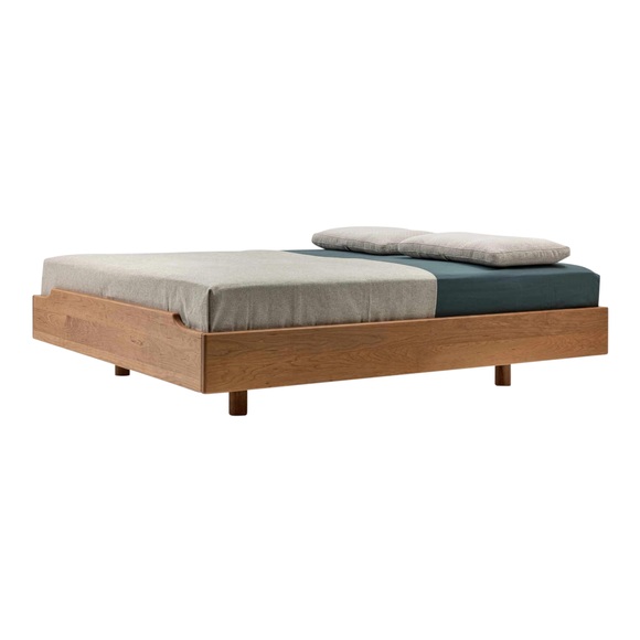 Eclair Petit Bold Bett, Holz eiche, Für Matratze b. 140 × l. 200 cm