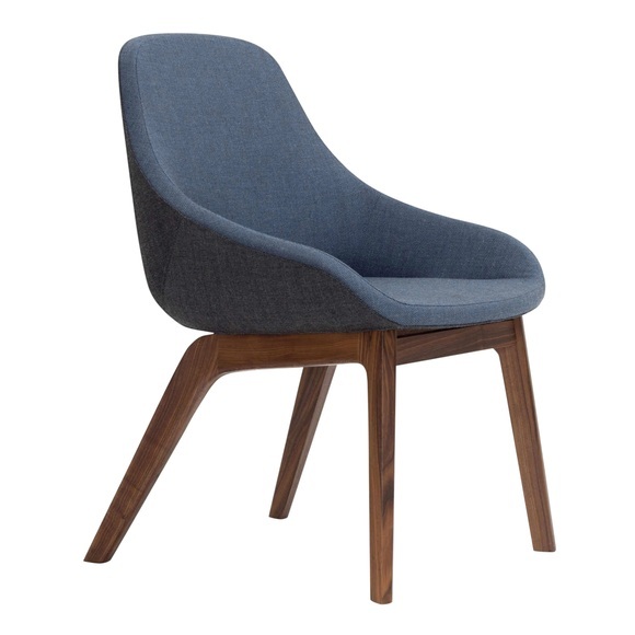 Morph Dining Stuhl, Holz eiche, Stoff remix 0823