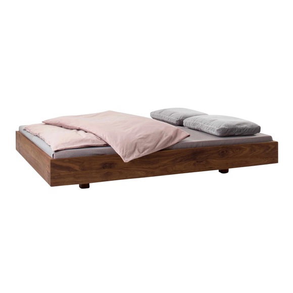 Simple Bett, Holz eiche, Für Matratze b. 140 × l. 200 cm