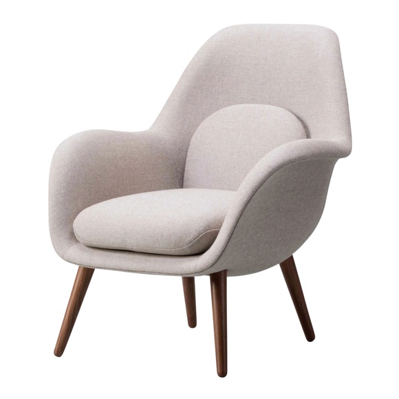 Swoon Lounge Petit Chair 1774 Sessel, Bezug stoff remix3 - 954 olive green, Beine eiche geräuchert gebeizt, lackiert
