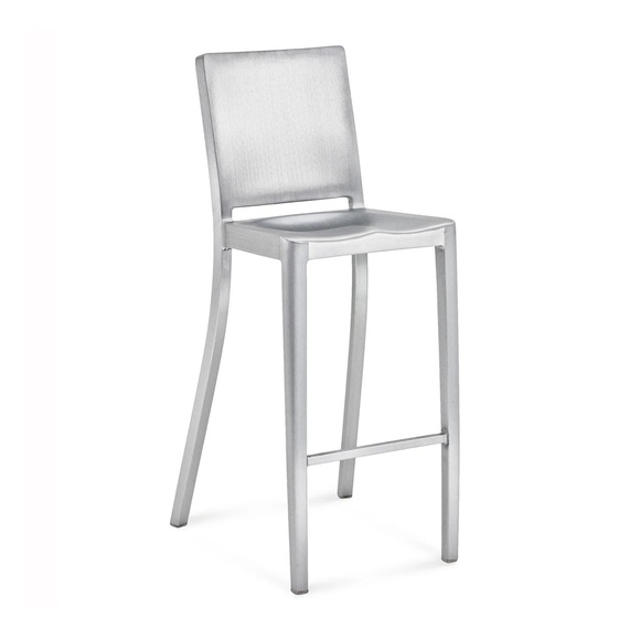Hudson Barstool Barstuhl, Ausführung aluminium, gebürstet