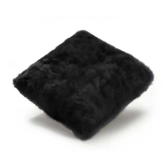 Kissen Nube, Grösse l. 50 x b. 50 cm, Ausführung double-sided, Farbe jet black