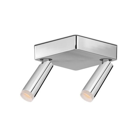 Clear Duo LED Strahler, Farbe alu polished/glow