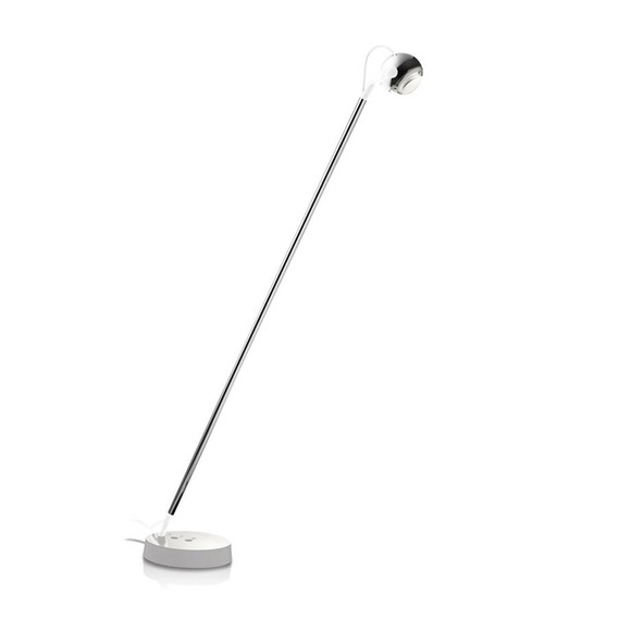 Falling Star Floor LED Stehleuchte, Farbe chrome/white