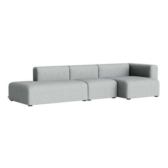 MAGS 3er Stoffsofa Combination 4, Bezug steelcut trio 0133, Armlehne (vor dem Sofa stehend) links