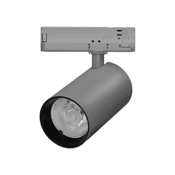 Noxion LED Schienenstrahler Spot Trixie Grau 30W 1760lm 36D - 930-957 Abstimmbares Weiß | Höchste Farbwiedergabe