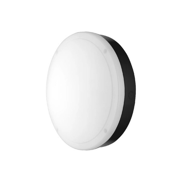 Ledvance Surface Bulkhead 300 15W 830 1400lm Schwarz IP65 | Notbeleuchtung 3H - Warmweiß