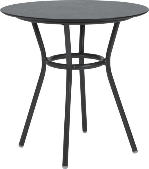 Stern Tisch Ø 68 cm Space Aluminium Anthrazit Mit Tischplatte Silverstar 2.0 Vintage Grau