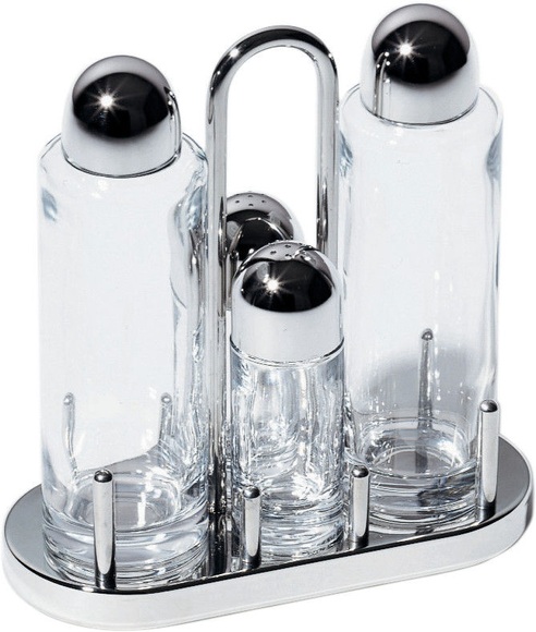 Alessi 5070 Menage: Öl, Essig, Salz, Pfeffer