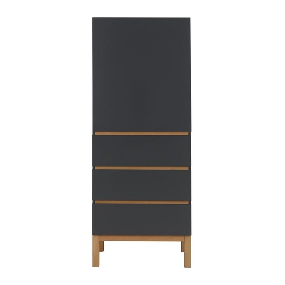 Quax Indigo Wardrobe 1 Door + 3 Draw Moonshadow