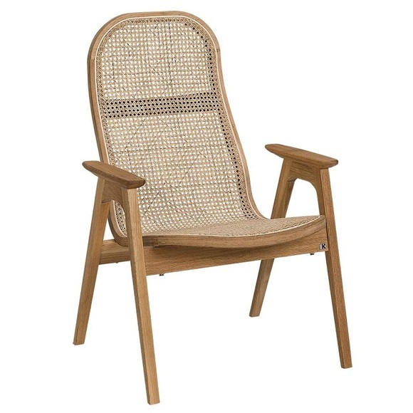 Hans K Racquet Armchair Low Oak Oiled