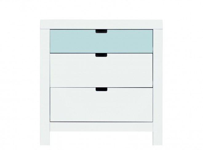 Bopita Kommode Mit 3 Schubladen - Front Hellblau