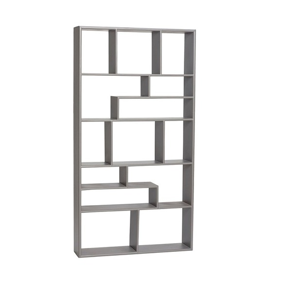 Huebsch Regal, 14 Fächer, Holz, Grau